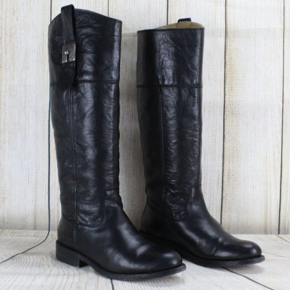 FRYE Knee High Tall Riding Boots Size 7 - Picture 3 of 10